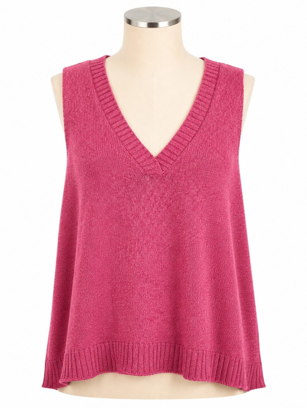 Anthropologie Women's Pink Camilla V-Neck Sweater Top Sz S Casual Beach Boho